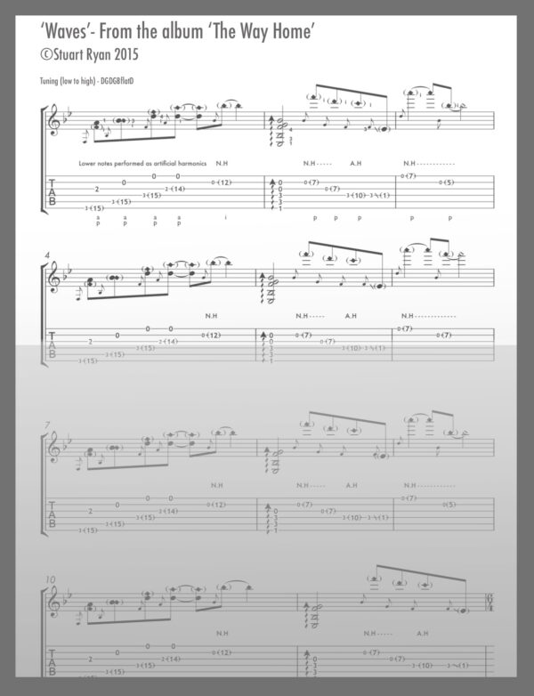 Waves Guitar Tab